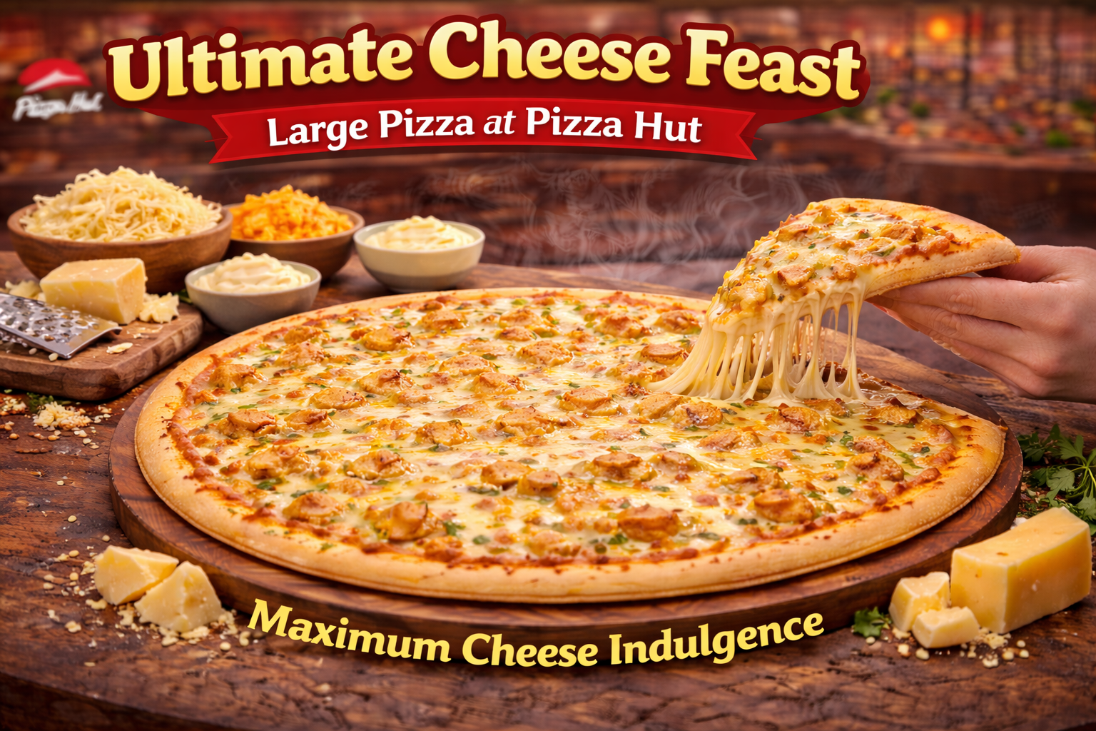 Ultimate Cheese Feast Large Pizza
