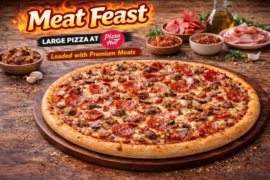 Meat Feast Large Pizza at Pizza Hut – Loaded with Premium Meats