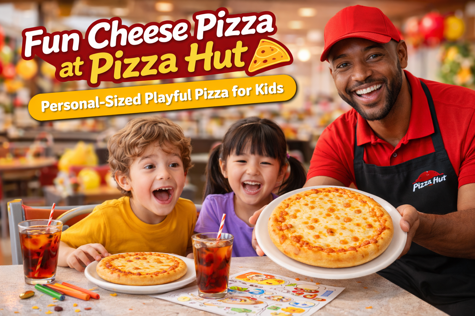 Fun Cheese Pizza at Pizza Hut