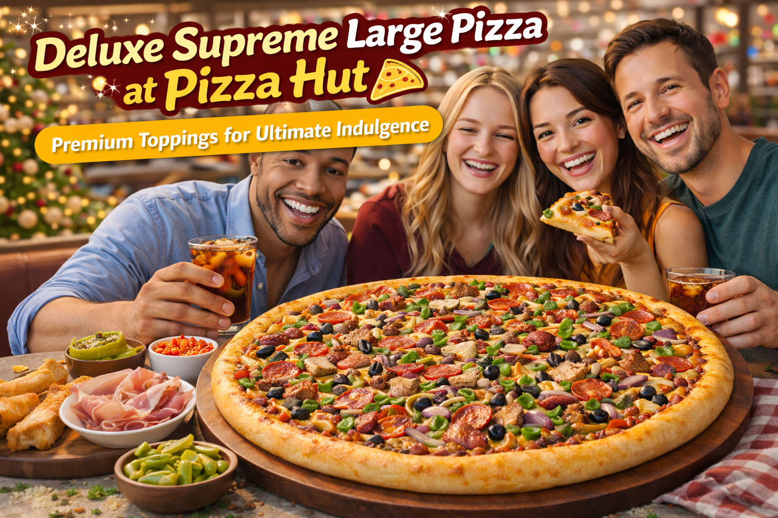Deluxe Supreme Large Pizza at Pizza Hut