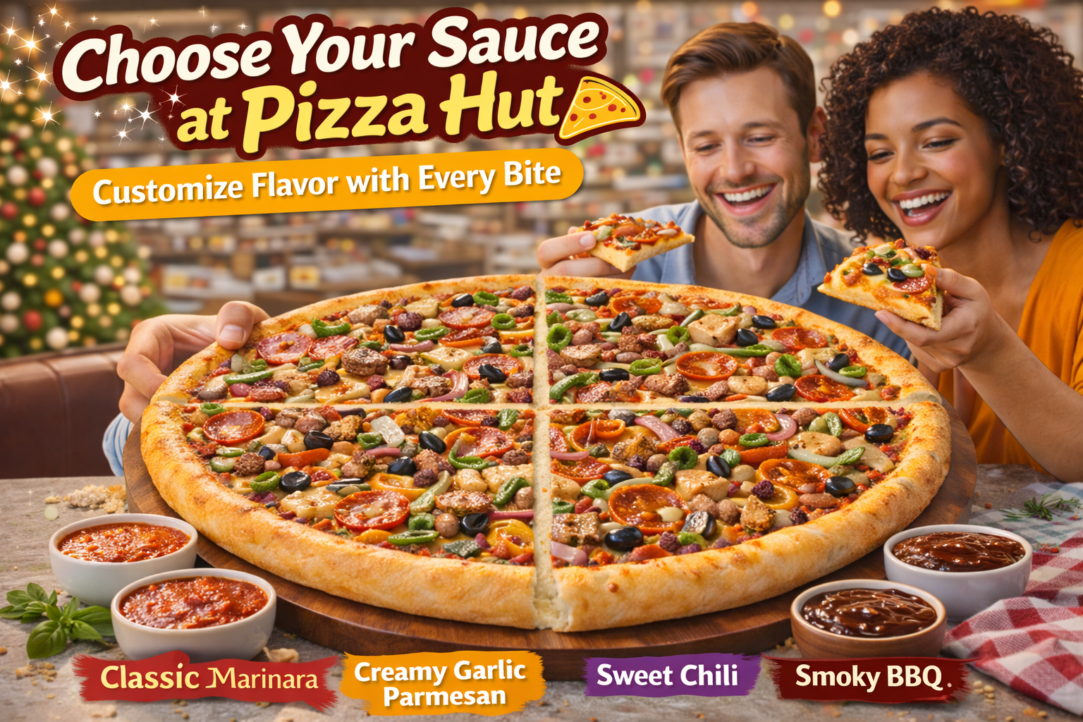 Choose Your Sauce at Pizza Hut –