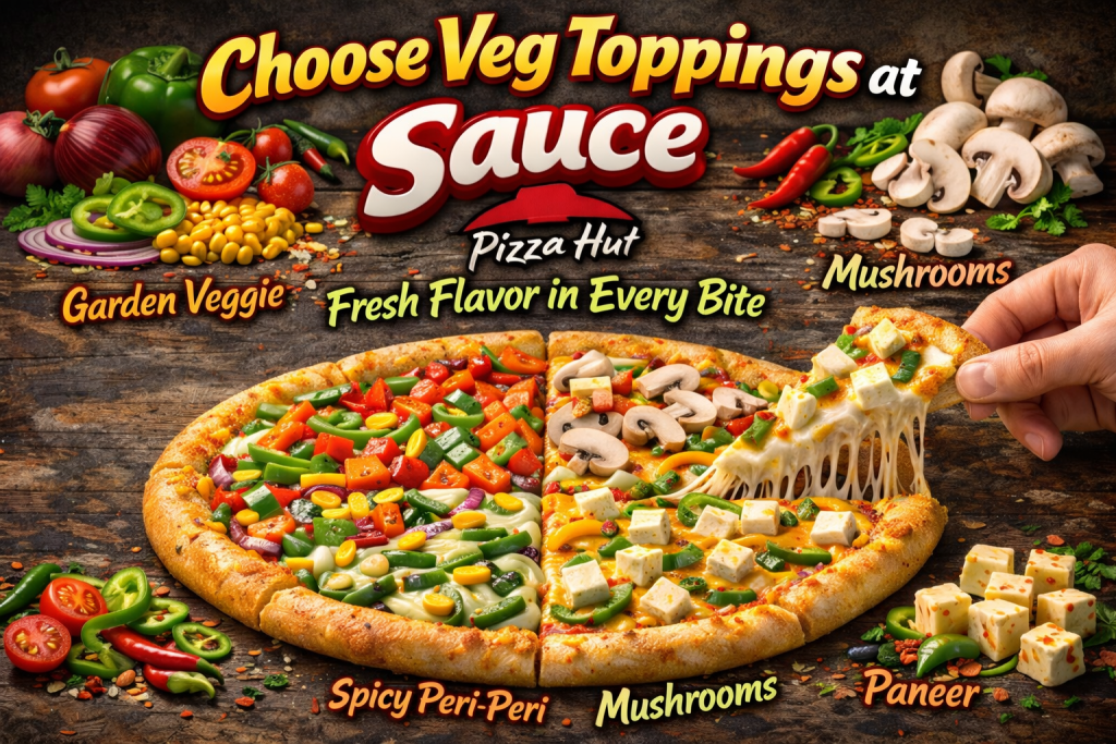 Choose Veg Toppings at Pizza Hut 