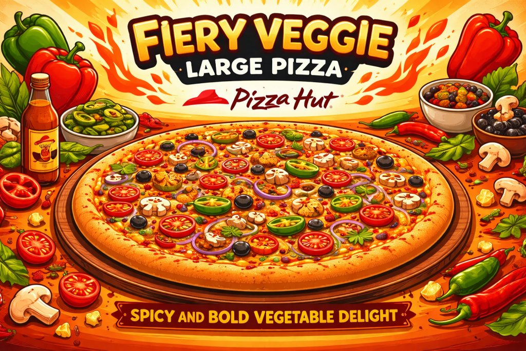 Fiery Veggie Large Pizza at Pizza Hut