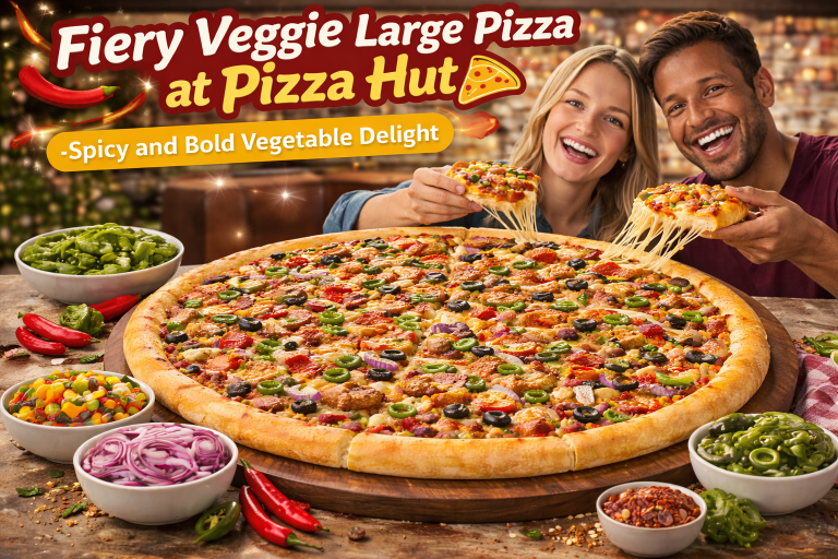 Fiery Veggie Large Pizza at Pizza Hut