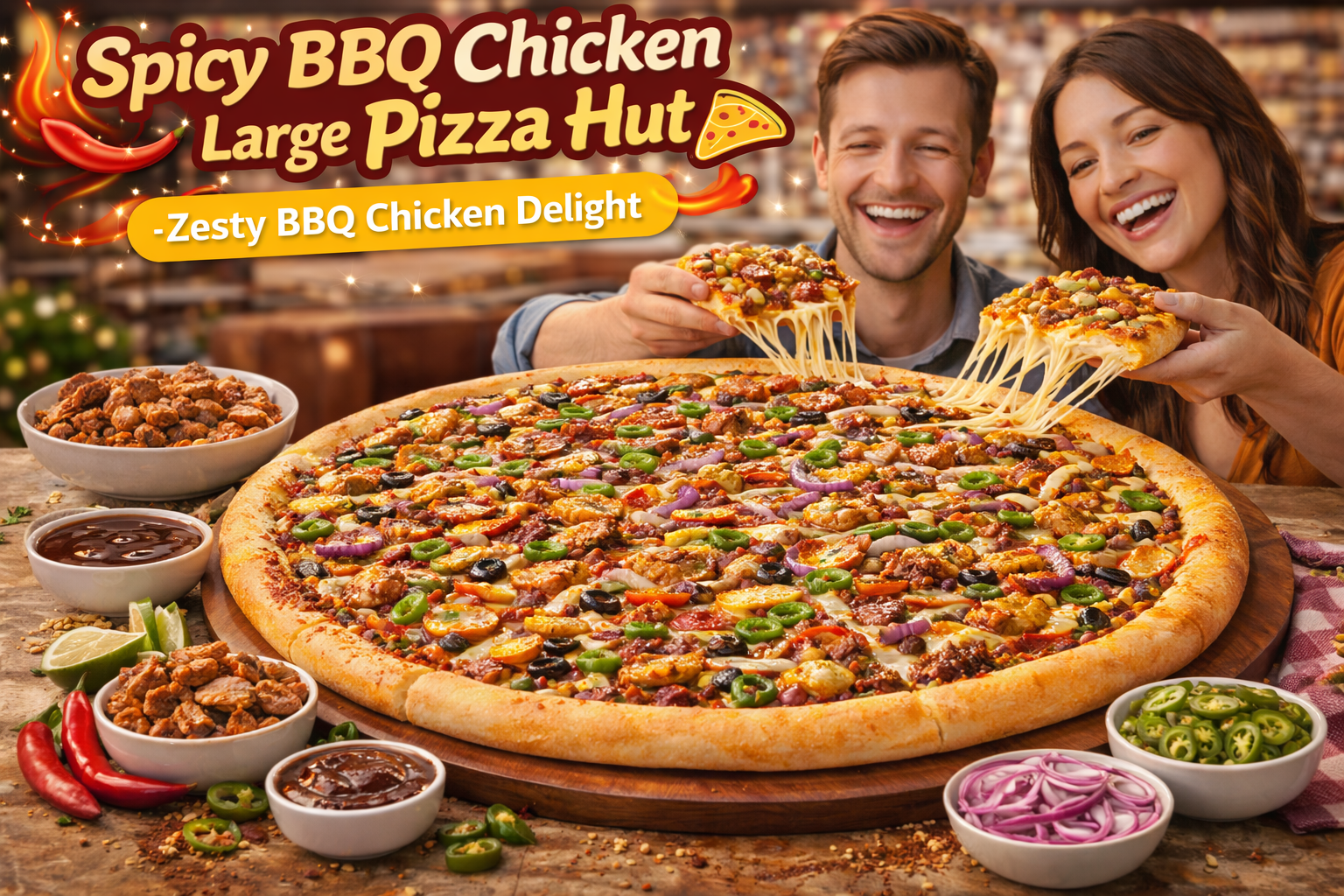 Spicy BBQ Chicken Large Pizza at Pizza Hut