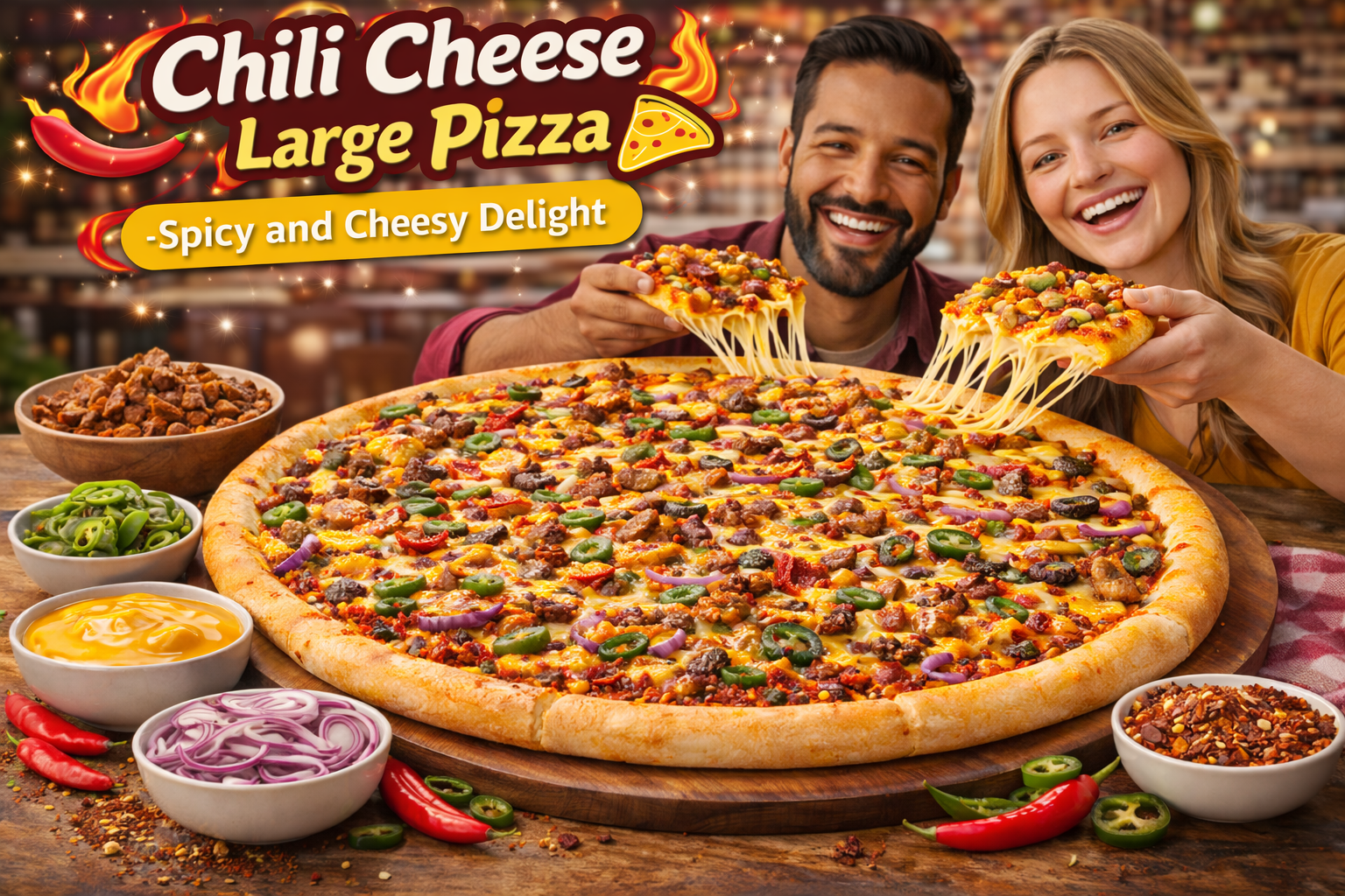 Chili Cheese Large Pizza at Pizza Hut