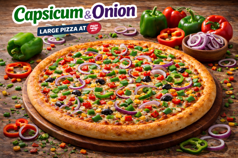 Capsicum & Onion Large Pizza