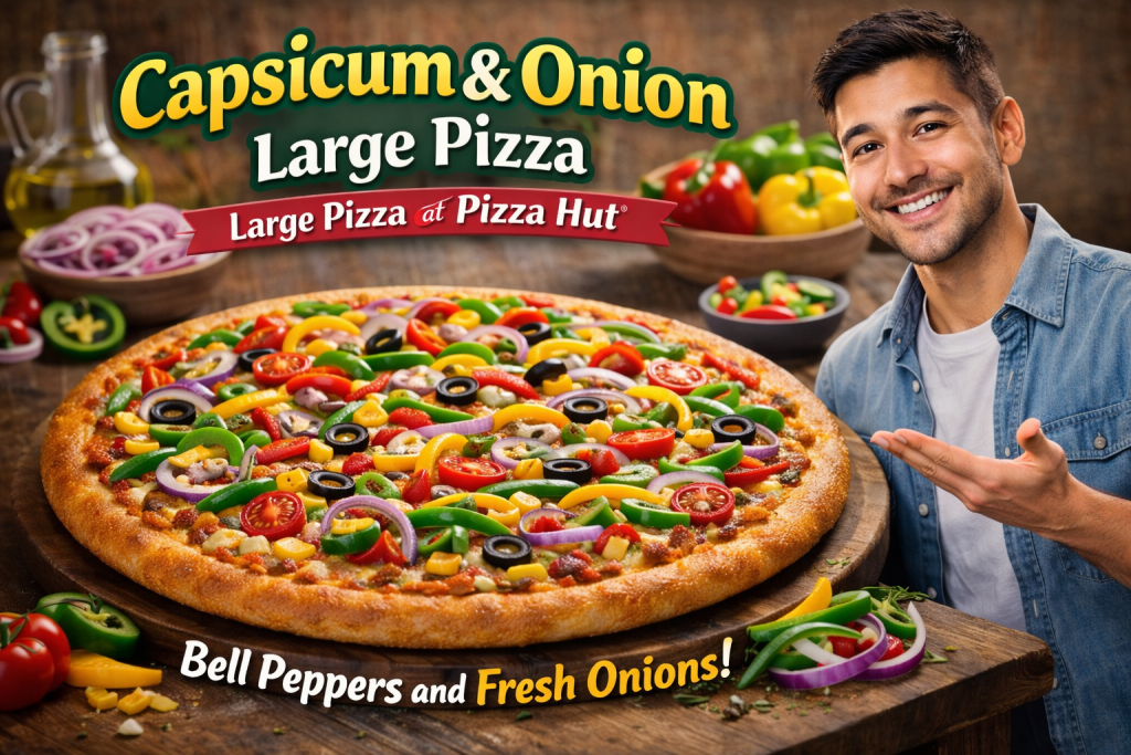 Capsicum & Onion Large Pizza