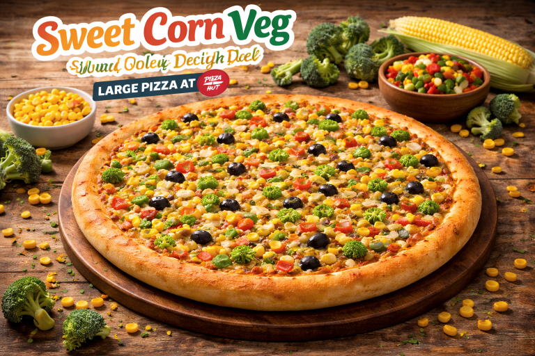 Sweet Corn Veg Large Pizza