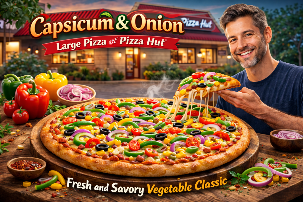 Capsicum & Onion Large Pizza