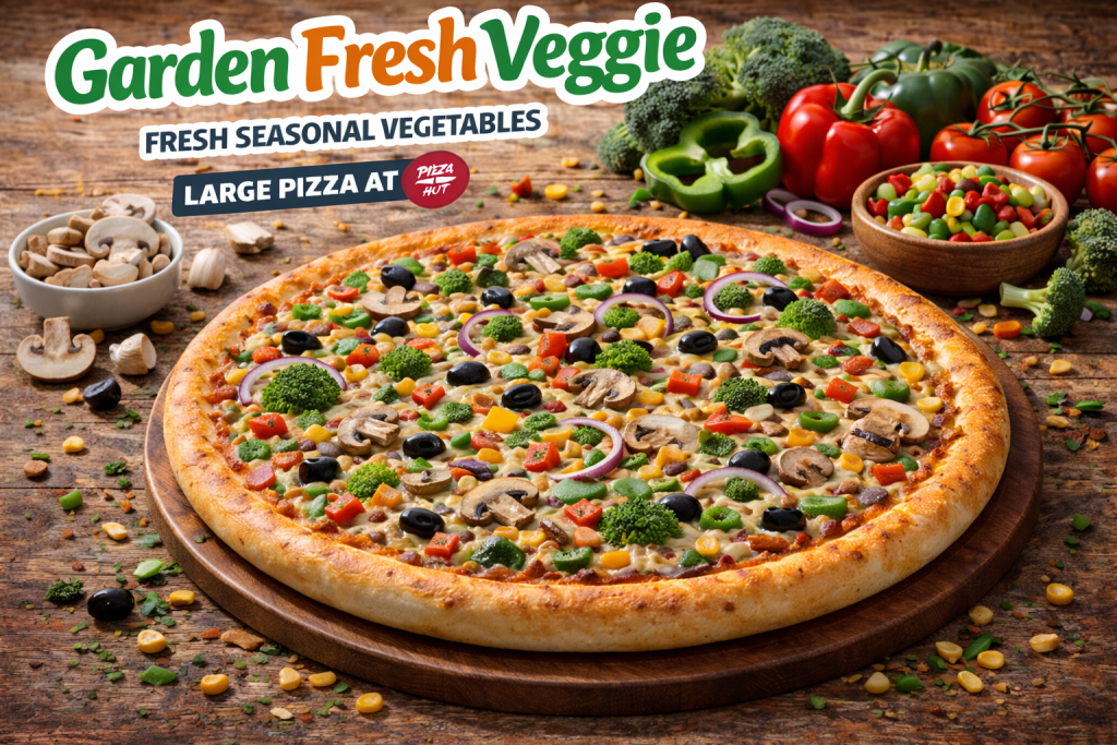 Garden Fresh Veggie Large Pizza