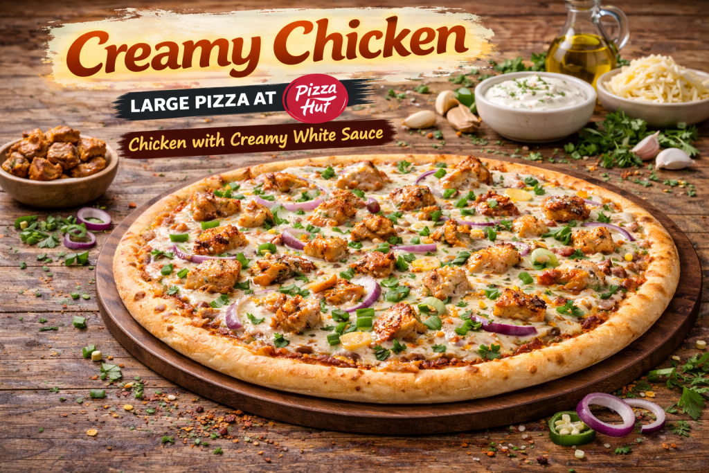 Creamy Chicken Large Pizza