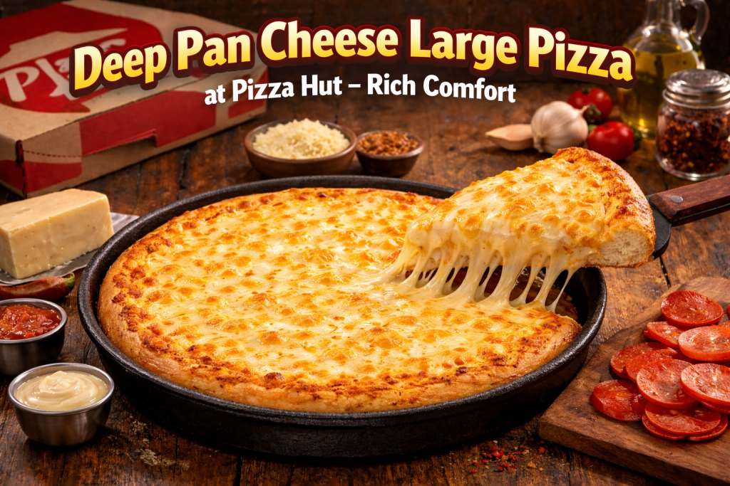 Deep Pan Cheese Large Pizza at Pizza Hut – Rich Comfort