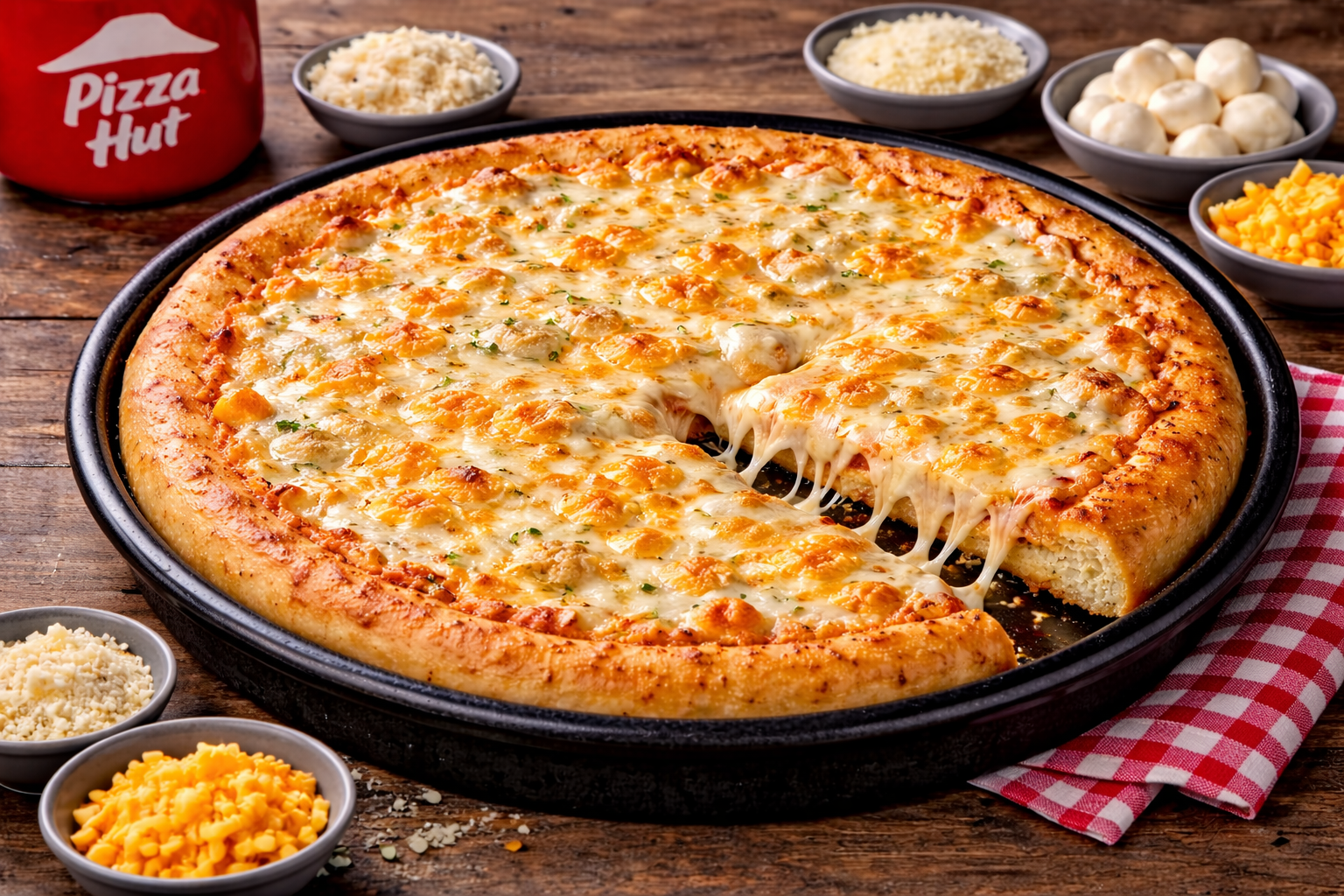 Four Cheese Gourmet Large Pizza at Pizza