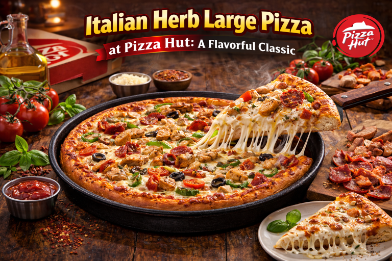 Italian Herb Large Pizza at Pizza Hut: A Flavorful Classic