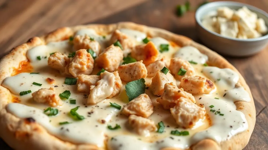 Creamy Chicken Pizza