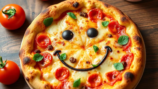 Smiley Face Pizza