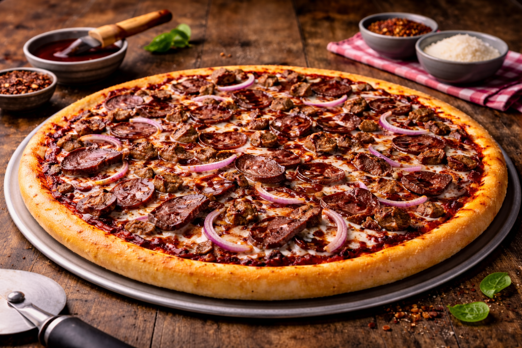 Smoked Beef Large Pizza at Pizza Hut – Tender Smoked Beef Slices